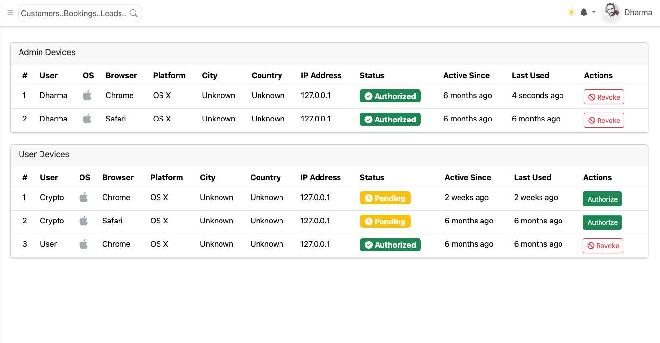 Security & Permission Control